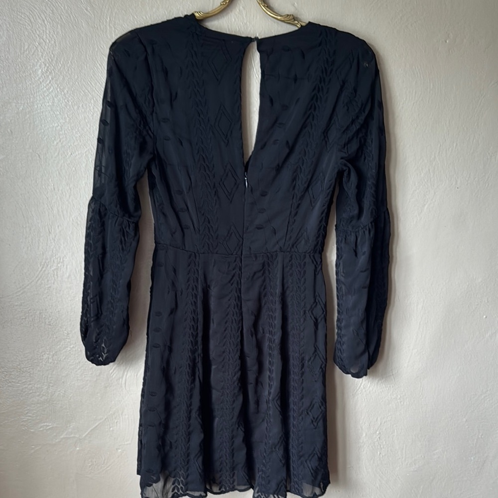 ASTR Black Long Sleeve Dress - Picture 3 of 4